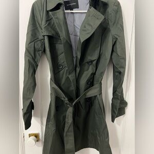 Banana republic trench coat olive